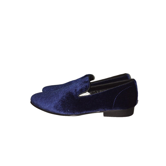 NEW STEVE MADDEN MEN'S LAIGHT BLUE VELVET SLIP ON LOAFERS SIZE 7 - Picture 1 of 8